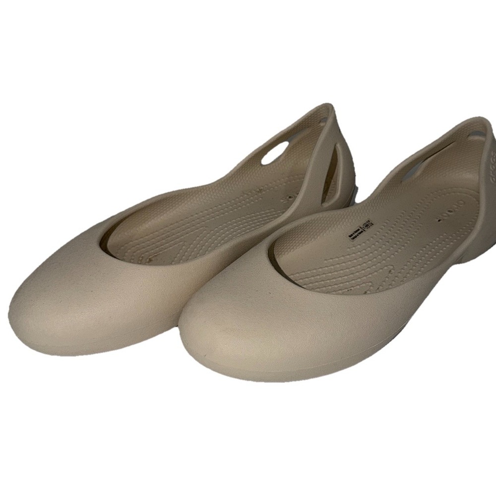 CROCS Kadee Women 10  Ballet Flats Delicate Ballerina Pink Round Toe Comfort EVA - Picture 2 of 5